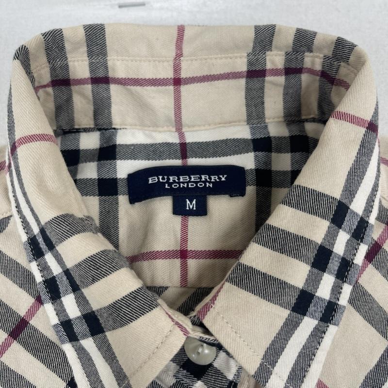 バーバリーロンドン Burberry London シャツ、ブラウス 長袖 ナイト刺繍 ノバチェック柄 長袖 シャツ M ベージュ / ベージュ / beige レディース USED 古着 中古 50168248