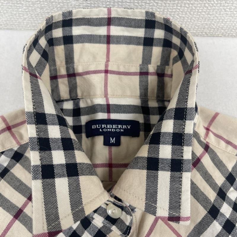 バーバリーロンドン Burberry London シャツ、ブラウス 長袖 ナイト刺繍 ノバチェック柄 長袖 シャツ M ベージュ / ベージュ / beige レディース USED 古着 中古 50168248