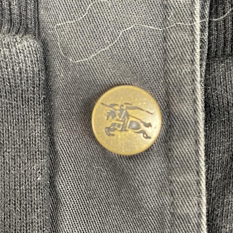 バーバリー・ブルーレーベル BURBERRY BLUE LABEL ジャケット、上着 ジャンパー、ブルゾン ミリタリーテイスト ジップアップ ジャケット ジャンパー faf49-684-09 38 黒 / ブラック / black レディース USED 古着 中古 50168249