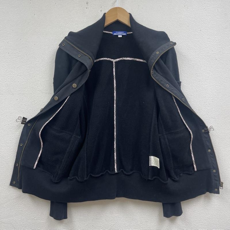 バーバリー・ブルーレーベル BURBERRY BLUE LABEL ジャケット、上着 ジャンパー、ブルゾン ミリタリーテイスト ジップアップ ジャケット ジャンパー faf49-684-09 38 黒 / ブラック / black レディース USED 古着 中古 50168249