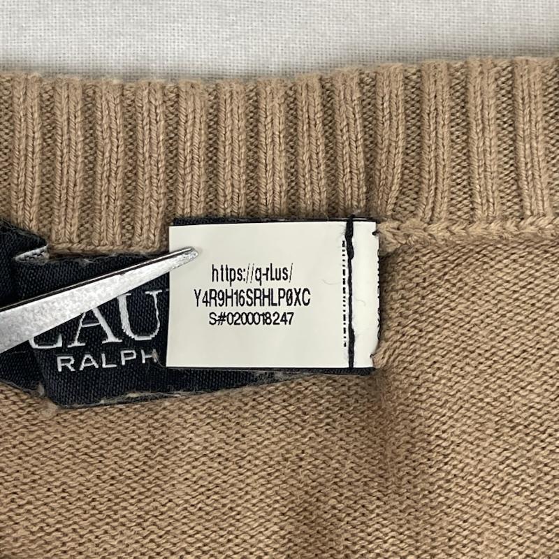 ローレンラルフローレン LAUREN RALPH LAUREN ニット、セーター 長袖 ベルティングモチーフ コットンブレンド セーター XS ベージュ / ベージュ / beige レディース USED 古着 中古 50168250