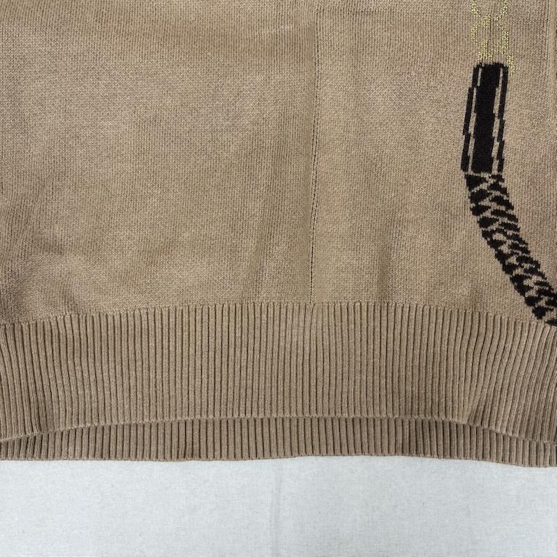 ローレンラルフローレン LAUREN RALPH LAUREN ニット、セーター 長袖 ベルティングモチーフ コットンブレンド セーター XS ベージュ / ベージュ / beige レディース USED 古着 中古 50168250
