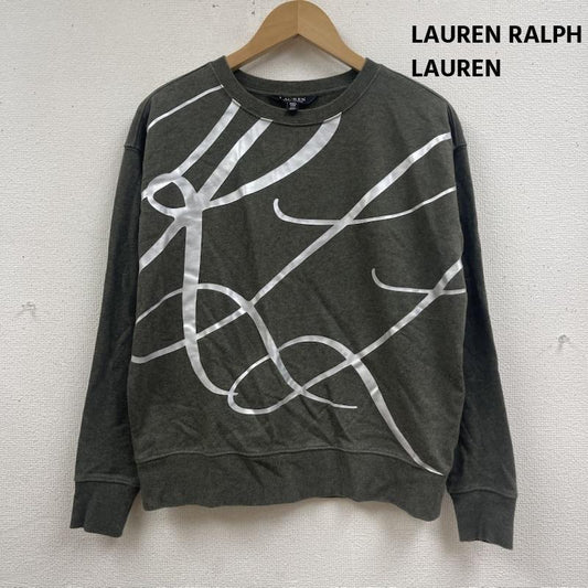 ローレンラルフローレン LAUREN RALPH LAUREN トレーナー 長袖 Logo French Terry Sweatshirt ロゴ フレンチテリー スウェット シャツ XXS カーキ / カーキ / khaki レディース USED 古着 中古 50168251