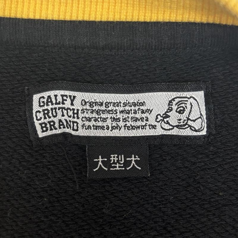 ガルフィー GALFY トレーナー 長袖 グラフティ バックビッグロゴ クルーネック スウェット トレーナー 131005 XL 黒 / ブラック / black X 黄 / イエロー / yellow メンズ USED 古着 中古 50168255