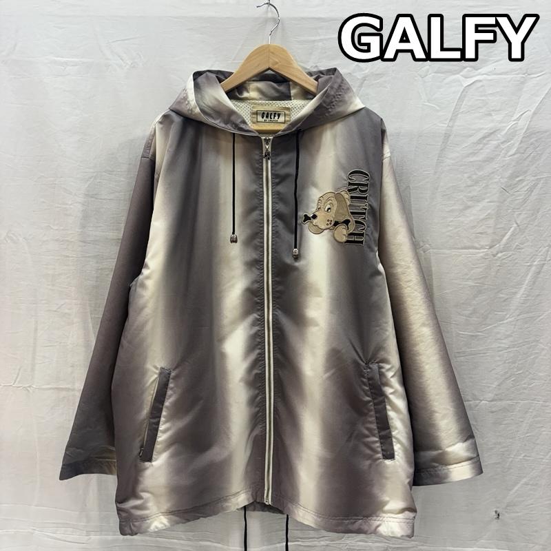 ガルフィー GALFY ジャケット、上着 ジャンパー、ブルゾン CRUTCH ロゴ ストライプ ナイロン フード コーチ ジャケット 23051 FREE メンズ USED 古着 中古 50168256