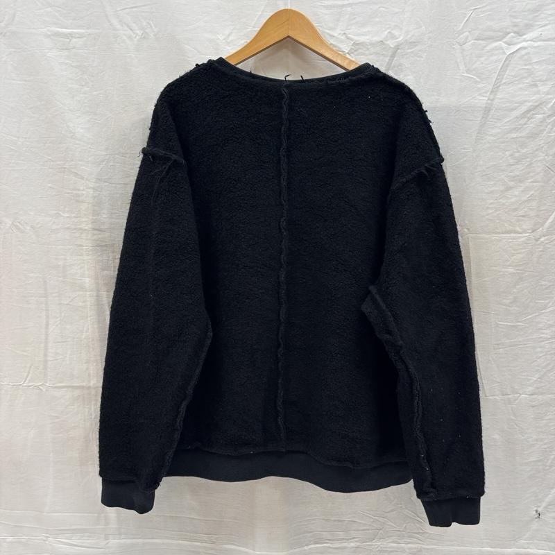 古着 USED トレーナー 長袖 MAINU マイヌ 起毛 ボアフリース スウェット トレーナー 311904 3 黒 / ブラック / black メンズ USED 古着 中古 50168257