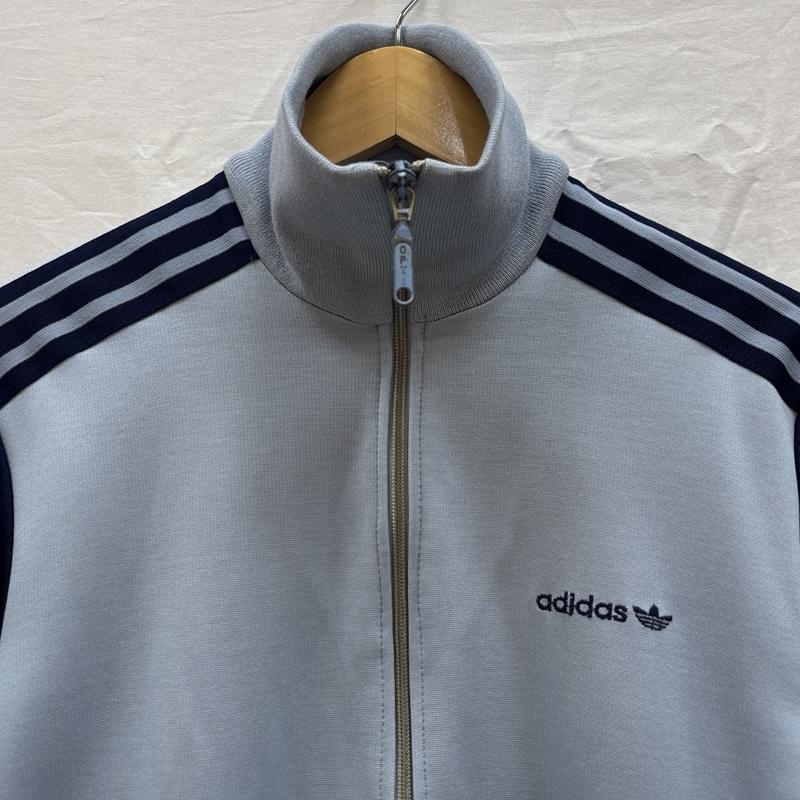 アディダス adidas ジャケット、上着 ジャンパー、ブルゾン 80年代 ビンテージ 万国旗タグ OPTI ジップ トラック ナイロン ジャケット 80s VINTAGE - 水色 / ライトブルー / メンズ USED 古着 中古 50168259