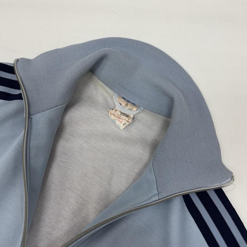 アディダス adidas ジャケット、上着 ジャンパー、ブルゾン 80年代 ビンテージ 万国旗タグ OPTI ジップ トラック ナイロン ジャケット 80s VINTAGE - 水色 / ライトブルー / メンズ USED 古着 中古 50168259