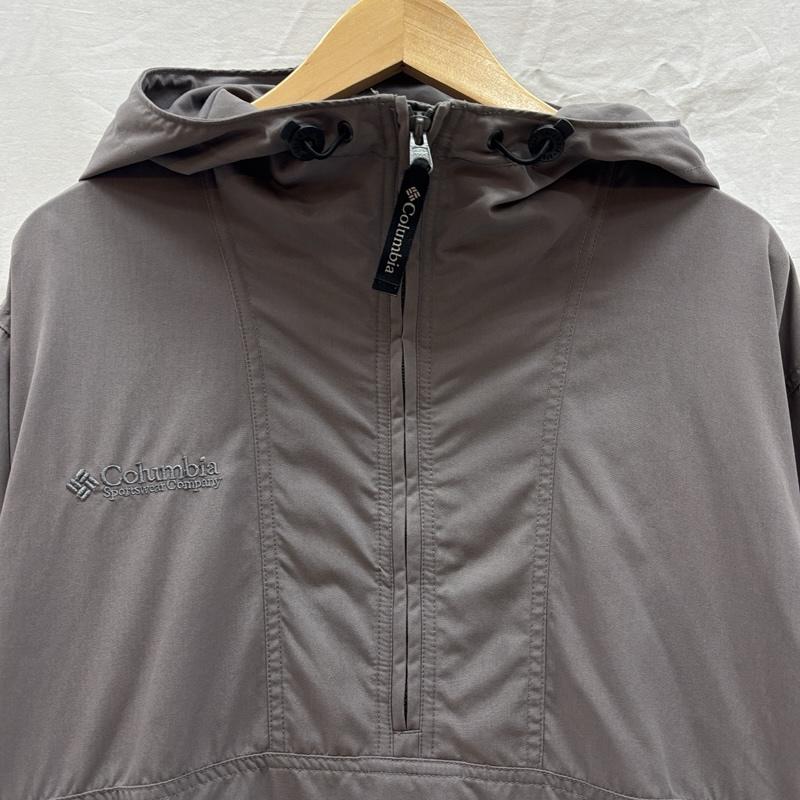 コロンビア Columbia ジャケット、上着 ジャンパー、ブルゾン ナイロン アノラックパーカ プルオーバー ハーフジップ フード ジャケット M 灰 / グレー / gray メンズ USED 古着 中古 50168260