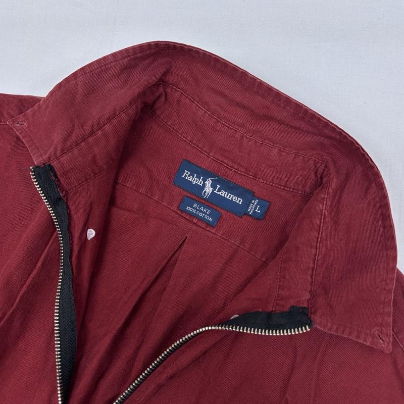ラルフローレン RALPHLAUREN ジャケット、上着 ジャンパー、ブルゾン 90年代 ビンテージ BLAKE リメイク ボタンダウン ジップアップ シャツ ジャケット L メンズ USED 古着 中古 50168261