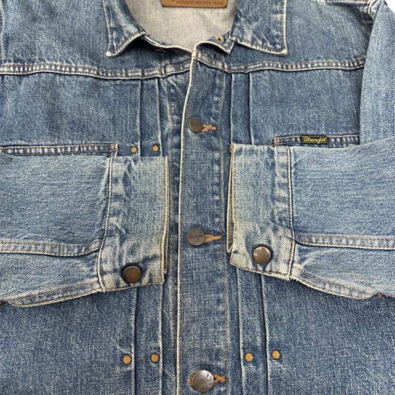 ラングラー Wrangler ジャケット、上着 ジャンパー、ブルゾン 11MJ デニム ジャケット M4757-28 L インディゴ / インディゴ / Indigo メンズ USED 古着 中古 50168262