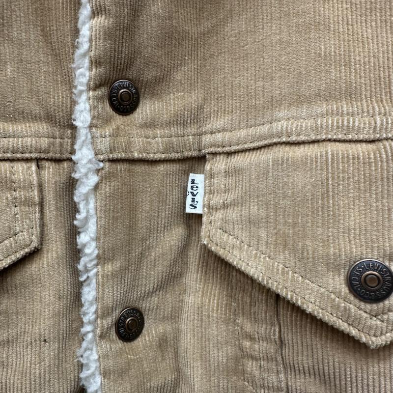 リーバイス Levi s ジャケット、上着 ジャンパー、ブルゾン 80s USA製 コーデュロイ ボア トラッカー ジャケット 70412 36 茶 / ブラウン / brown メンズ USED 古着 中古 50168264