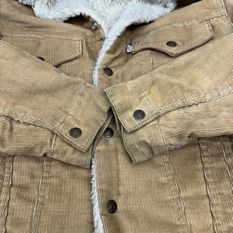 リーバイス Levi s ジャケット、上着 ジャンパー、ブルゾン 80s USA製 コーデュロイ ボア トラッカー ジャケット 70412 36 茶 / ブラウン / brown メンズ USED 古着 中古 50168264