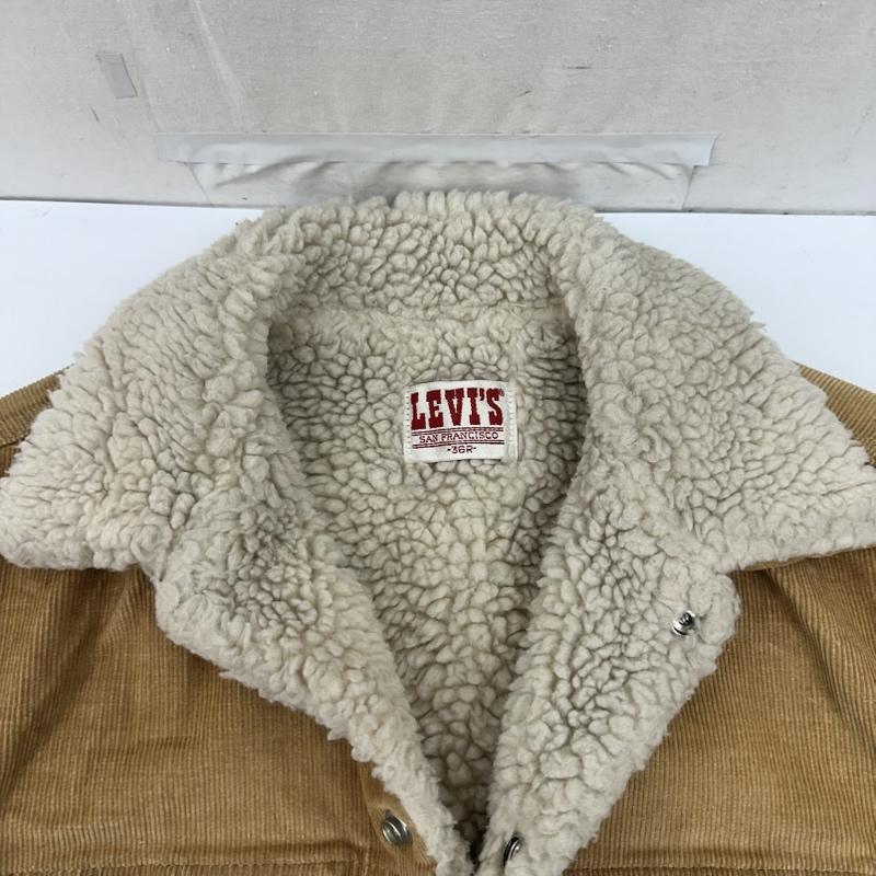 リーバイス Levi s ジャケット、上着 ジャンパー、ブルゾン 80s USA製 コーデュロイ ボア トラッカー ジャケット 70412 36 茶 / ブラウン / brown メンズ USED 古着 中古 50168264