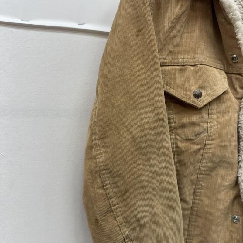 リーバイス Levi s ジャケット、上着 ジャンパー、ブルゾン 80s USA製 コーデュロイ ボア トラッカー ジャケット 70412 36 茶 / ブラウン / brown メンズ USED 古着 中古 50168264