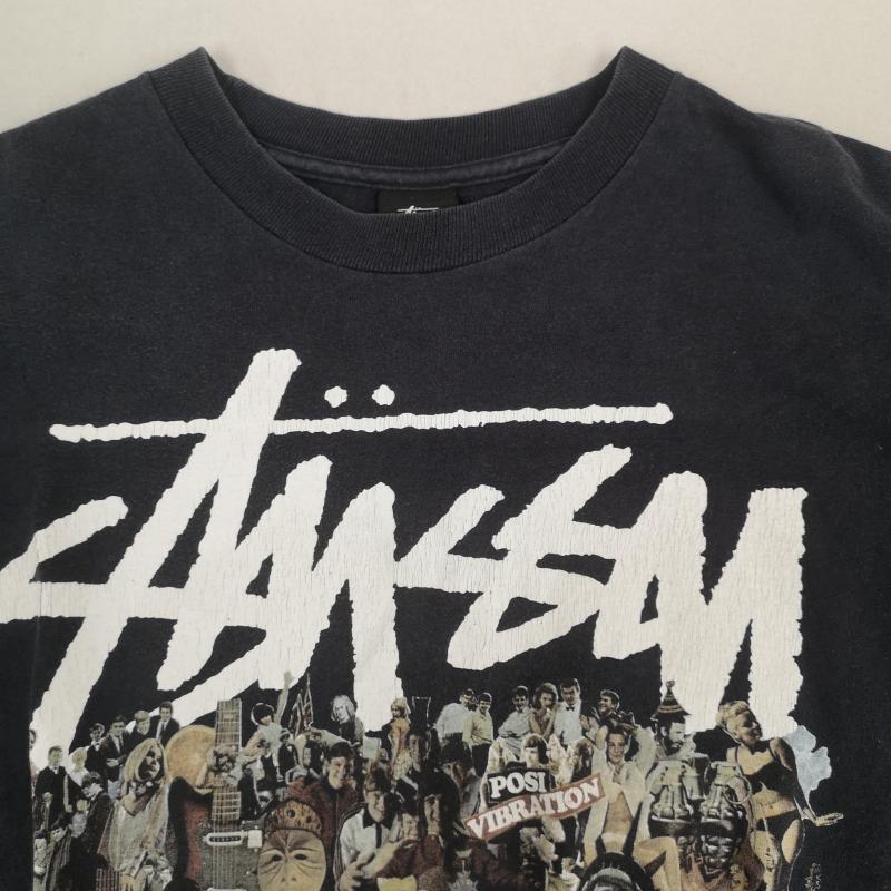 ステューシー STUSSY Tシャツ 半袖 90s 00s メキシコ製 OLD STUSSY YO, VINNY!! TEE プリント tシャツ L 黒 / ブラック / black メンズ USED 古着 中古 50168266