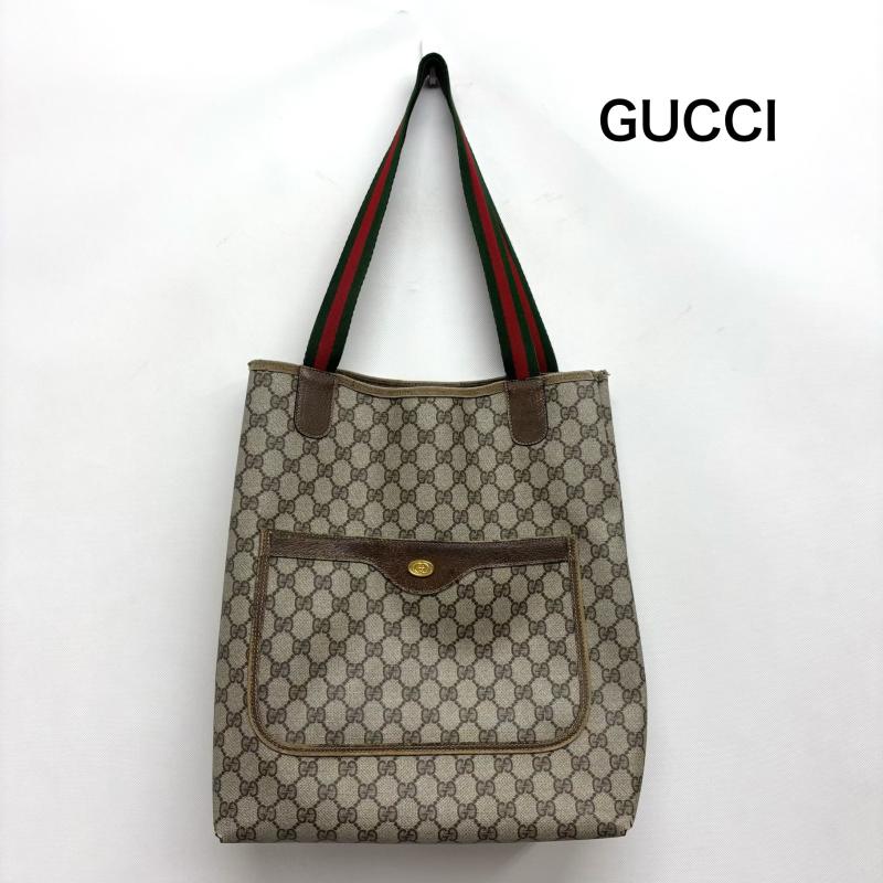 グッチ GUCCI トートバッグ トートバッグ オールドグッチ シェリーライン トートバッグ 39 02 0037 GGプラス ヴィンテージ レディース USED 古着 中古 50168267
