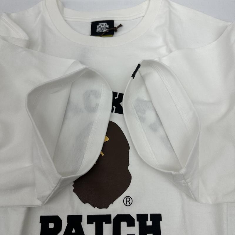 アベイシングエイプ A BATHING APE Tシャツ 半袖 Black Eye Patch COLLEGE MINI TEE フロント ロゴ プリント Tシャツ 1K23110901 XXL 白 / ホワイト / white メンズ USED 古着 中古 50168274