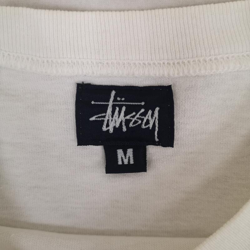 ステューシー STUSSY Tシャツ 半袖 90s 紺タグ ヴィンテージ ランダム ボーダー Tシャツ M 白 / ホワイト / white メンズ USED 古着 中古 50168275