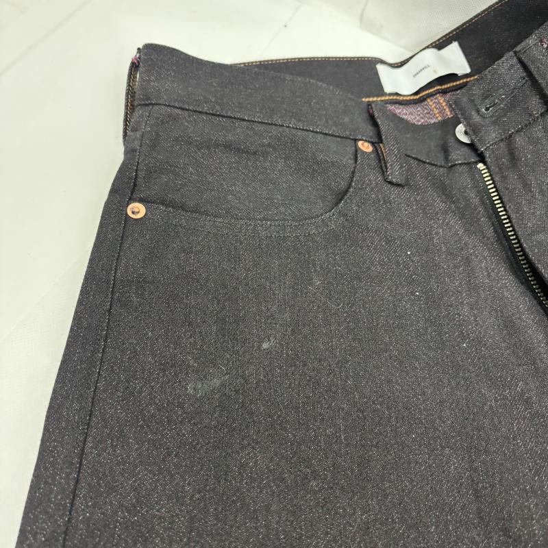 シュガーヒル SUGAR HILL パンツ デニム、ジーンズ TWISTED HEATHER DENIM PANTS STRAIGHT CUT 25330408 横糸赤 32インチ 黒 / ブラック / black X 赤 / レッド / red メンズ USED 古着 中古 50168276