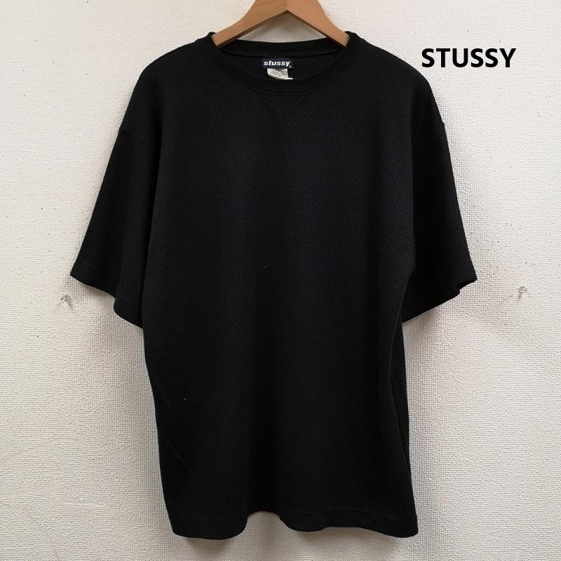 ステューシー STUSSY Tシャツ 半袖 90s 紺タグ OLD STUSSY ＋ TOKYO メッシュ tシャツ カットソー L 黒 / ブラック / black メンズ USED 古着 中古 50168277