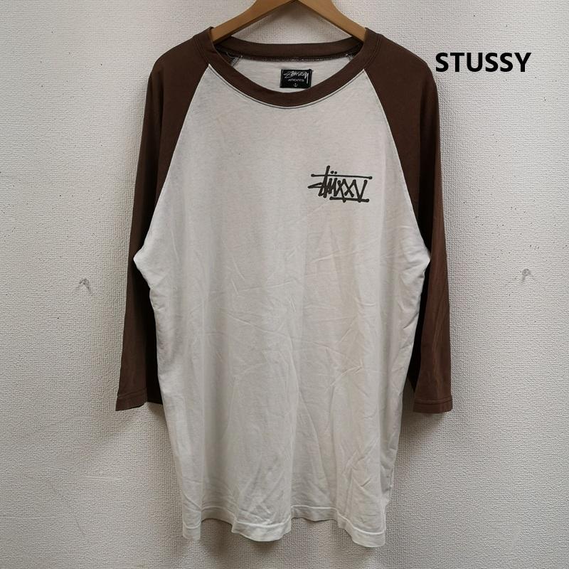 ステューシー STUSSY Tシャツ 七分袖 00s 25周年 アニバーサリー ワールドツアー ラグラン 7分袖 Tシャツ L 茶 / ブラウン / brown メンズ USED 古着 中古 50168278