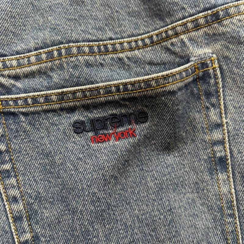 シュプリーム Supreme パンツ デニム、ジーンズ Baggy Jean バギー デニム パンツ クラシック ロゴ 36 インディゴ / インディゴ / Indigo メンズ USED 古着 中古 50168279