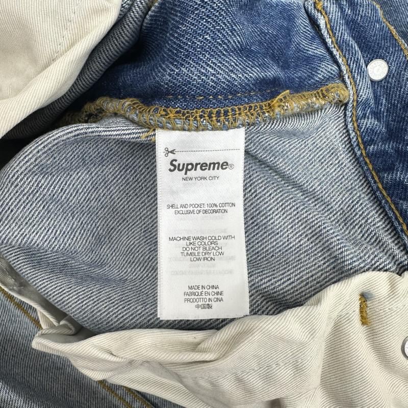 シュプリーム Supreme パンツ デニム、ジーンズ Baggy Jean バギー デニム パンツ クラシック ロゴ 36 インディゴ / インディゴ / Indigo メンズ USED 古着 中古 50168279