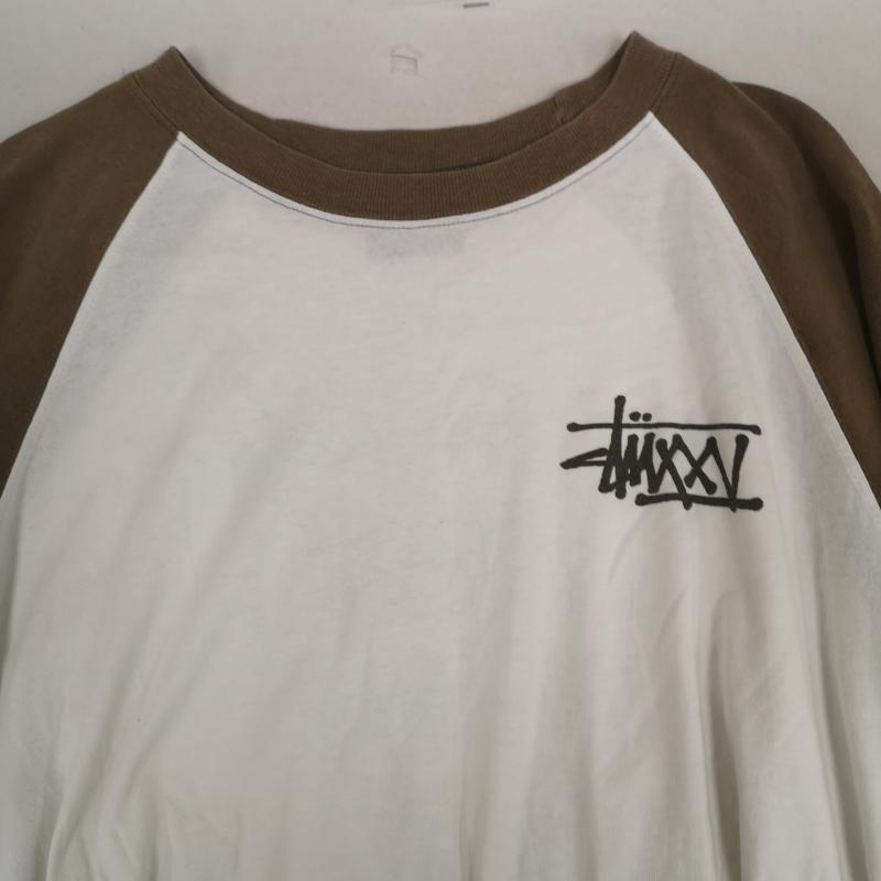 ステューシー STUSSY Tシャツ 七分袖 00s 25周年 アニバーサリー ワールドツアー ラグラン 7分袖 Tシャツ L 茶 / ブラウン / brown メンズ USED 古着 中古 50168282