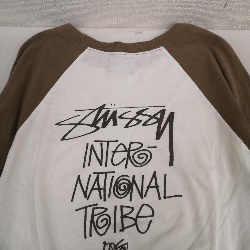 ステューシー STUSSY Tシャツ 七分袖 00s 25周年 アニバーサリー ワールドツアー ラグラン 7分袖 Tシャツ L 茶 / ブラウン / brown メンズ USED 古着 中古 50168282