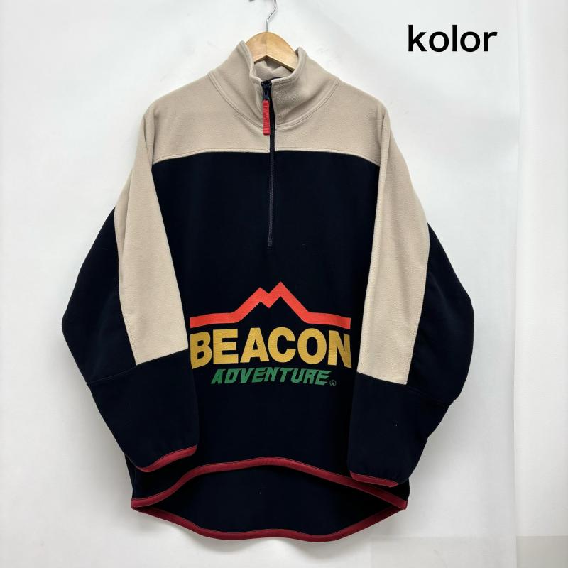 カラービーコン kolor / BEACON トレーナー 長袖 ハーフジップ フリース トレーナー 2 メンズ USED 古着 中古 50168285