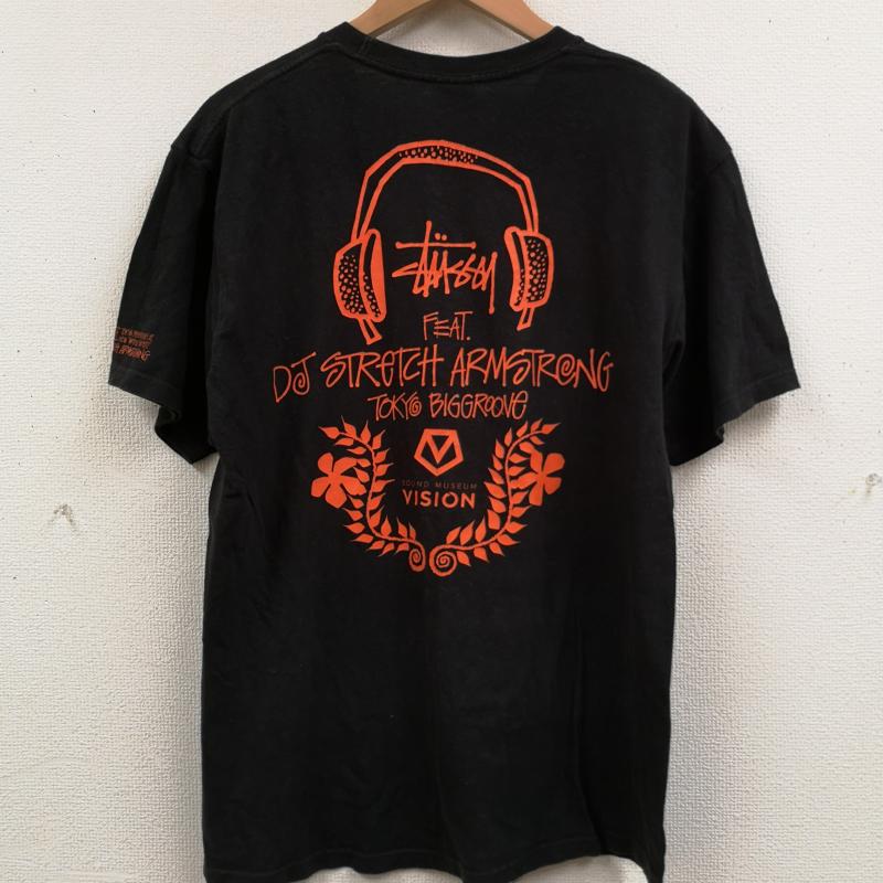 ステューシー STUSSY Tシャツ 半袖 DJ Stretch Armstrong フォト プリント Tシャツ カットソー M 黒 / ブラック / black メンズ USED 古着 中古 50168286