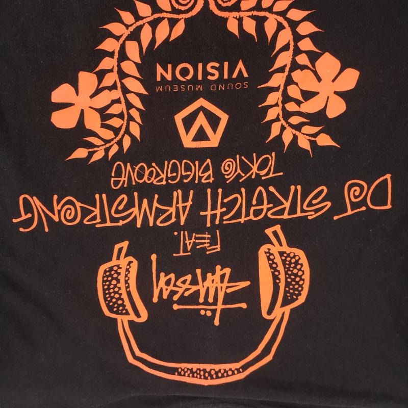 ステューシー STUSSY Tシャツ 半袖 DJ Stretch Armstrong フォト プリント Tシャツ カットソー M 黒 / ブラック / black メンズ USED 古着 中古 50168286