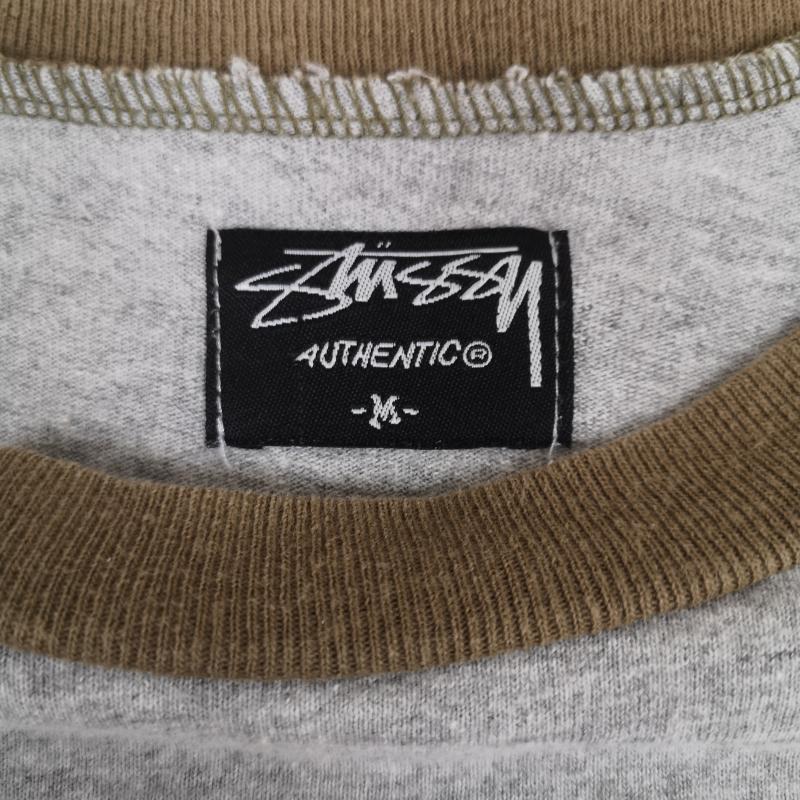 ステューシー STUSSY Tシャツ 半袖 00s 25周年記念 クラウンロゴ ラグラン Tシャツ カットソー M 灰 / グレー / gray メンズ USED 古着 中古 50168288