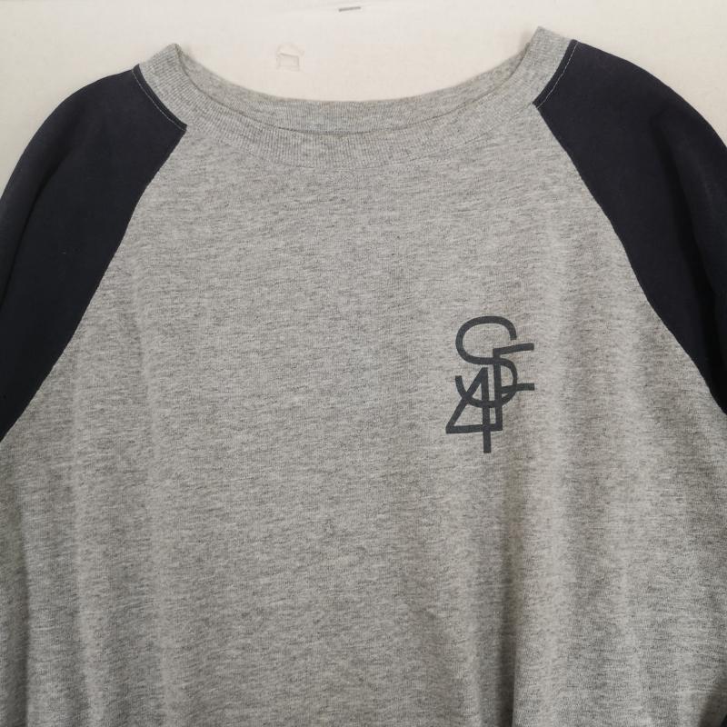 ステューシー STUSSY Tシャツ 七分袖 USA製 紺タグ OLD STUSSY ラグラン 七分丈 ロンT 灰 / グレー / gray メンズ USED 古着 中古 50168290