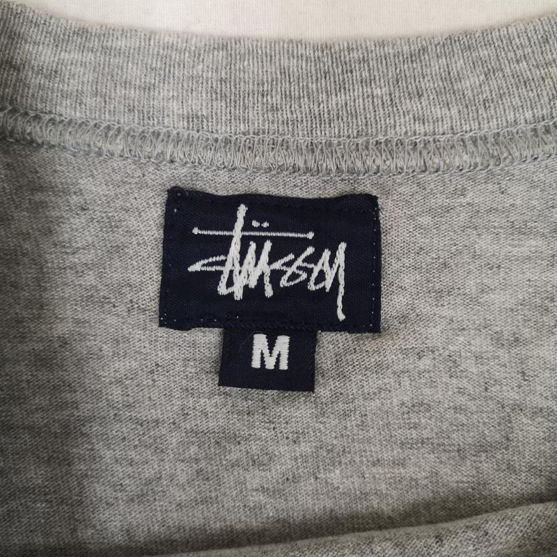 ステューシー STUSSY Tシャツ 七分袖 USA製 紺タグ OLD STUSSY ラグラン 七分丈 ロンT 灰 / グレー / gray メンズ USED 古着 中古 50168290