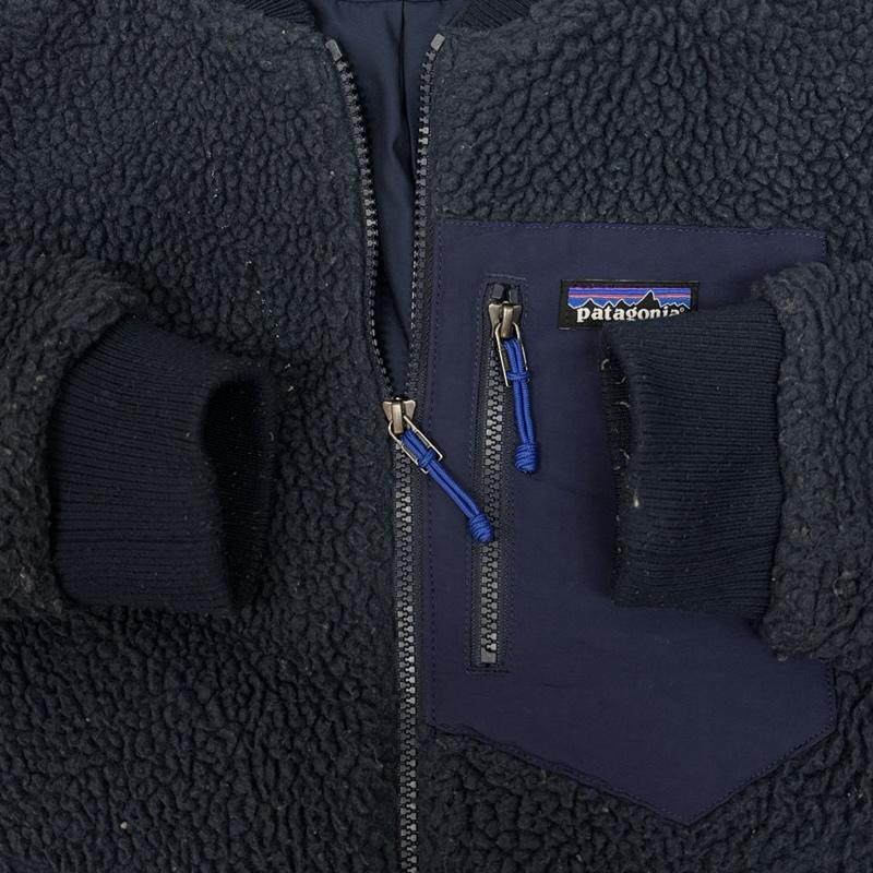 パタゴニア patagonia ジャケット、上着 ジャンパー、ブルゾン 19AW レトロX ボア フリース ボンバー ジャケット XS 紺 / ネイビー / navy メンズ USED 古着 中古 50168291