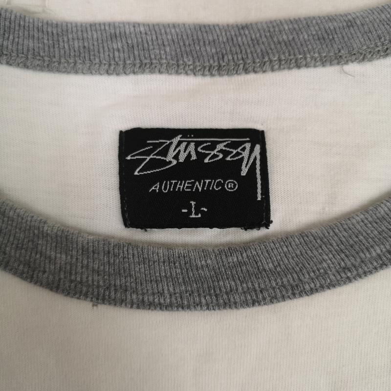 ステューシー STUSSY Tシャツ 長袖 00s グラフィック プリント ラグラン ロンT カットソー L 灰 / グレー / gray メンズ USED 古着 中古 50168296