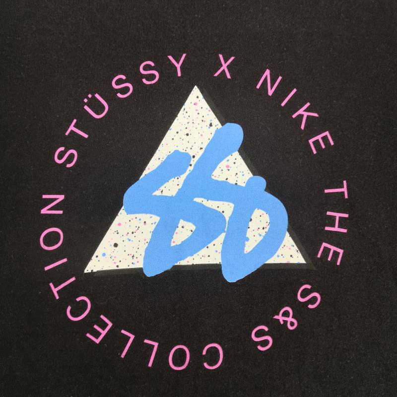 ステューシー STUSSY Tシャツ 半袖 NIKEコラボ The S&S Collection グラフィック プリント Tシャツ カットソー M 黒 / ブラック / black メンズ USED 古着 中古 50168299