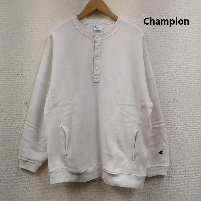 チャンピオン Champion トレーナー 長袖 REVERSE WEAVE ヘンリーネック スウェット トレーナー L 白 / ホワイト / white メンズ USED 古着 中古 50168303