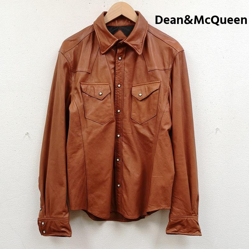 古着 USED ジャケット、上着 レザージャケット Dean＆McQueen ラムレザー ウエスタン シャツ ジャケット 3 茶 / ブラウン / brown メンズ USED 古着 中古 50168307