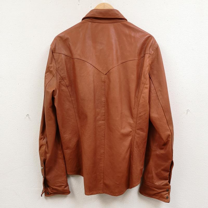 古着 USED ジャケット、上着 レザージャケット Dean＆McQueen ラムレザー ウエスタン シャツ ジャケット 3 茶 / ブラウン / brown メンズ USED 古着 中古 50168307