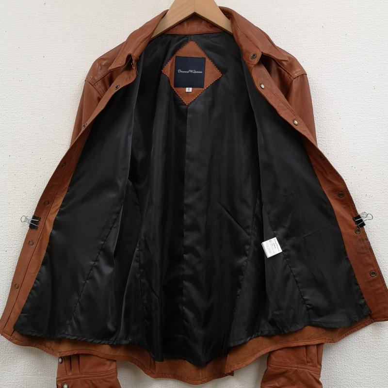古着 USED ジャケット、上着 レザージャケット Dean＆McQueen ラムレザー ウエスタン シャツ ジャケット 3 茶 / ブラウン / brown メンズ USED 古着 中古 50168307