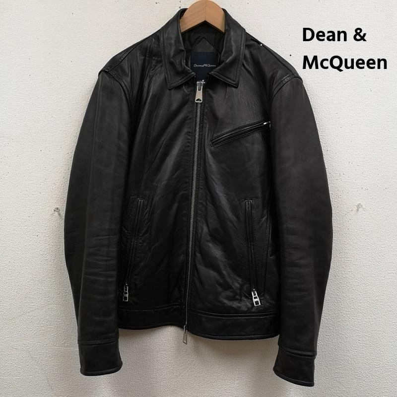 古着 USED ジャケット、上着 レザージャケット Dean & McQueen リアルラムレザー シングル ライダース ジャケット 1 黒 / ブラック / black メンズ USED 古着 中古 50168308