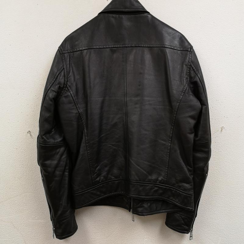 古着 USED ジャケット、上着 レザージャケット Dean & McQueen リアルラムレザー シングル ライダース ジャケット 1 黒 / ブラック / black メンズ USED 古着 中古 50168308