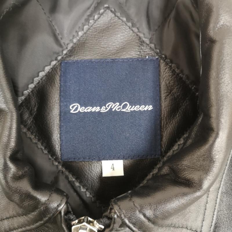 古着 USED ジャケット、上着 レザージャケット Dean & McQueen リアルラムレザー シングル ライダース ジャケット 1 黒 / ブラック / black メンズ USED 古着 中古 50168308