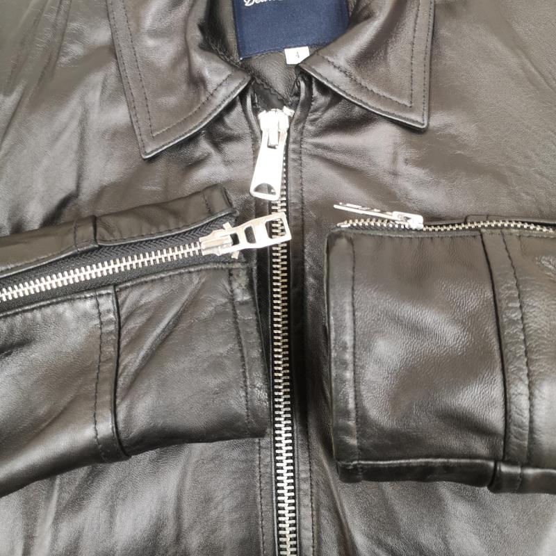 古着 USED ジャケット、上着 レザージャケット Dean & McQueen リアルラムレザー シングル ライダース ジャケット 1 黒 / ブラック / black メンズ USED 古着 中古 50168308