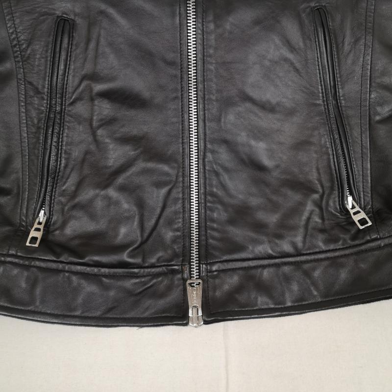 古着 USED ジャケット、上着 レザージャケット Dean & McQueen リアルラムレザー シングル ライダース ジャケット 1 黒 / ブラック / black メンズ USED 古着 中古 50168308