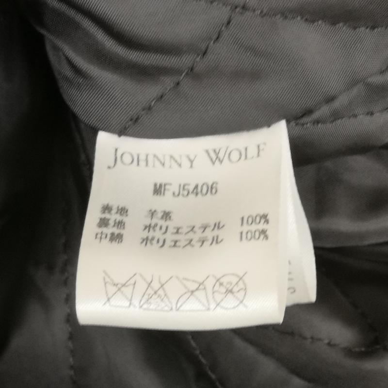 ジョニーウルフ JOHNNY WOLF ジャケット、上着 レザージャケット リアルレザー ダブルライダース ジャケット アウター 4 黒 / ブラック / black メンズ USED 古着 中古 50168309
