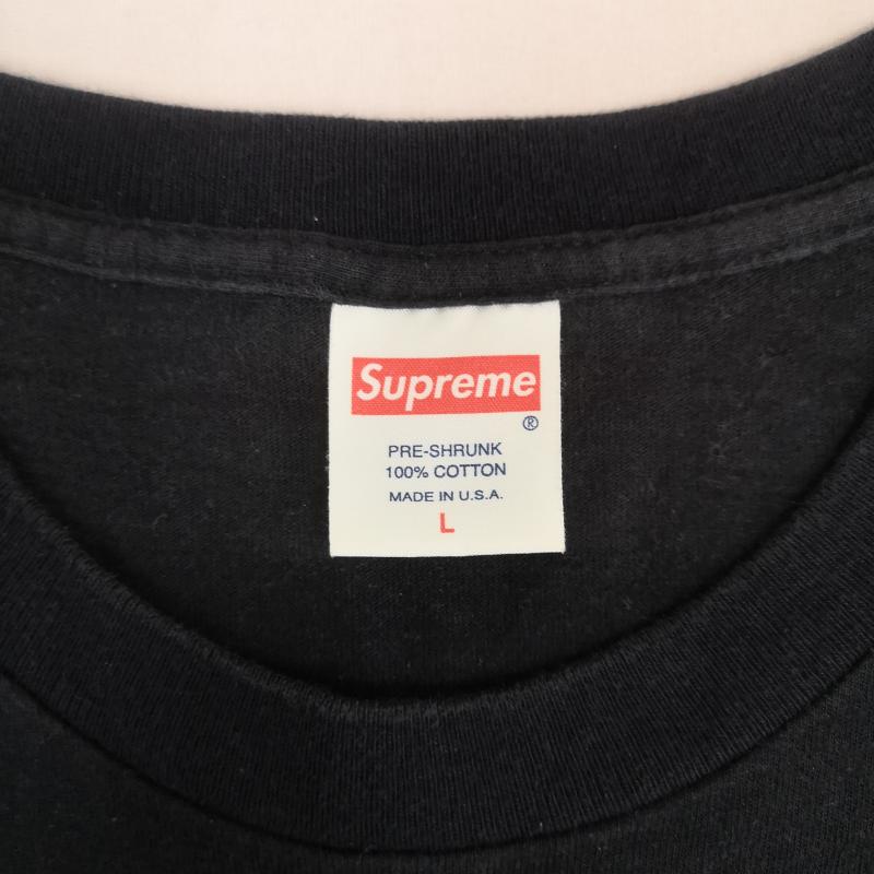 シュプリーム Supreme Tシャツ 長袖 15ss Daniel Johnston コラボ プリント Tシャツ ロンT L 黒 / ブラック / black メンズ USED 古着 中古 50168313